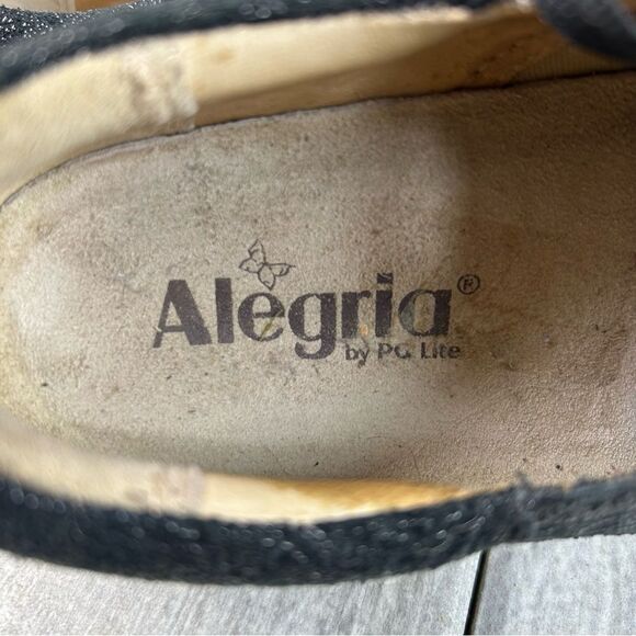 Alegria Kim 676 Lace Up Sneaker Black Lace Comfort Sneaker Womens Size 7 EUR 37 - Picture 10 of 10